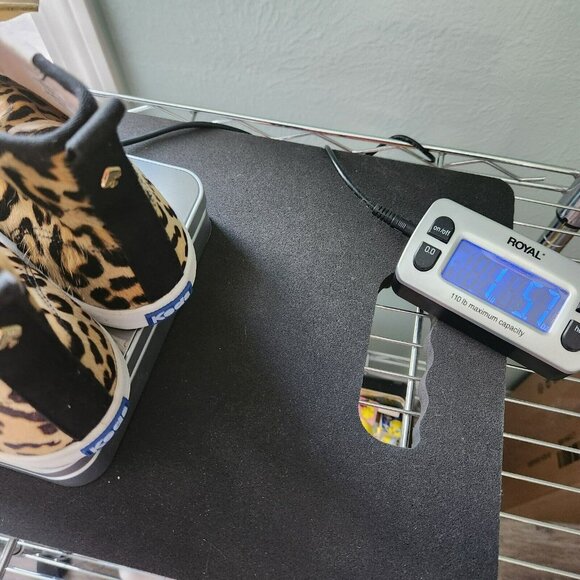 Kate Spade Keds X New York Kickstart High Top Leopard Sneakers Lace Shoes 7.5 - Picture 15 of 16